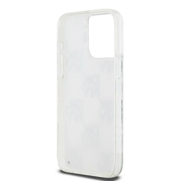 DKNY Liquid Glitter Multilogo case for iPhone 15 Pro Max - white_6