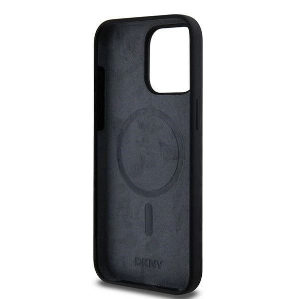 Etui DKNY Liquid Silicone White Printed Logo MagSafe na iPhone 14 Pro Max - czarne_6