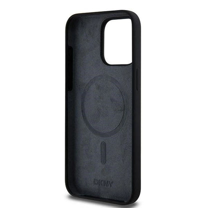 Etui DKNY Liquid Silicone White Printed Logo MagSafe na iPhone 14 Pro Max - czarne_6