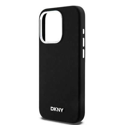 Etui DKNY Liquid Silicone Small Metal Logo MagSafe na iPhone 15 Pro - czarne_5