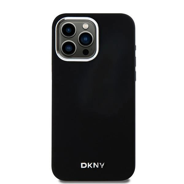 Etui DKNY Liquid Silicone Small Metal Logo MagSafe na iPhone 15 Pro Max - czarne_2
