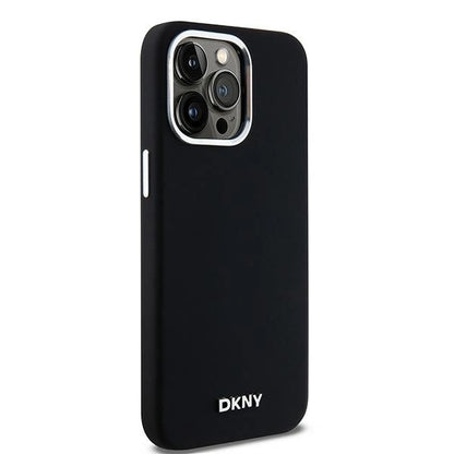 Etui DKNY Liquid Silicone Small Metal Logo MagSafe na iPhone 15 Pro Max - czarne_3
