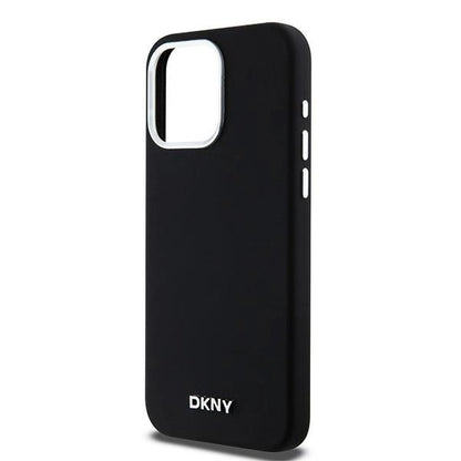 Etui DKNY Liquid Silicone Small Metal Logo MagSafe na iPhone 15 Pro Max - czarne_5