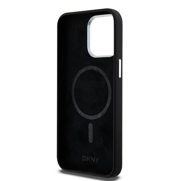 Etui DKNY Liquid Silicone Small Metal Logo MagSafe na iPhone 15 Pro Max - czarne_6