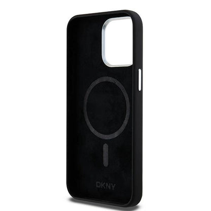 Etui DKNY Liquid Silicone Small Metal Logo MagSafe na iPhone 15 Pro Max - czarne_6
