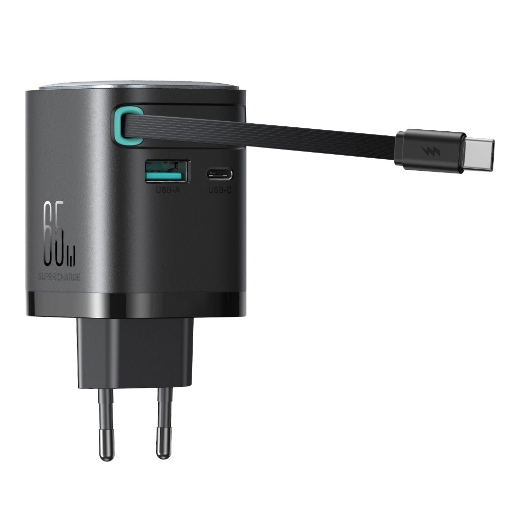 Power charger with retractable cable 65W Joyroom TCL02 GaN_5