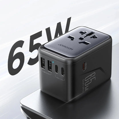 Joyroom JR-TCW02 65W Travel Adapter Universal EU / US / JP / AU / UK / CN - Black_6