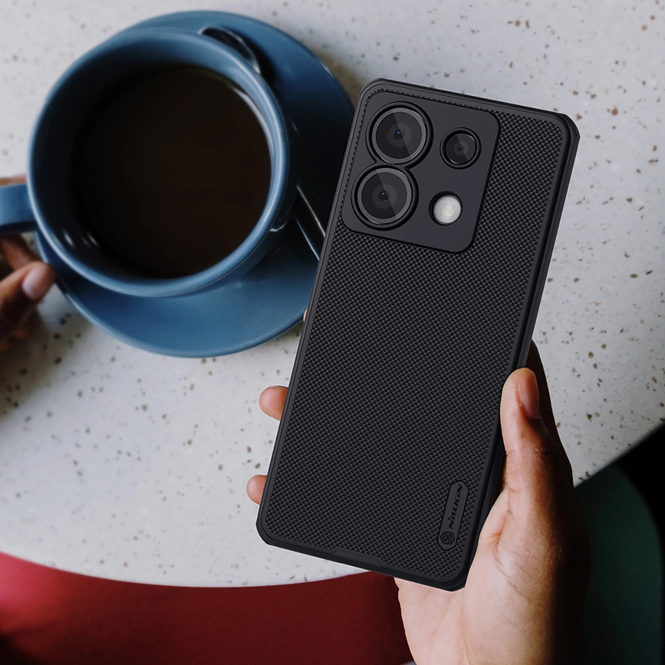 Nillkin Super Frosted Shield Pro Case for Xiaomi Redmi Note 13 Pro 4G / Poco X6 5G - Black_8