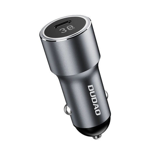 Dudao R14 USB-C 30W PD car charger - silver_0