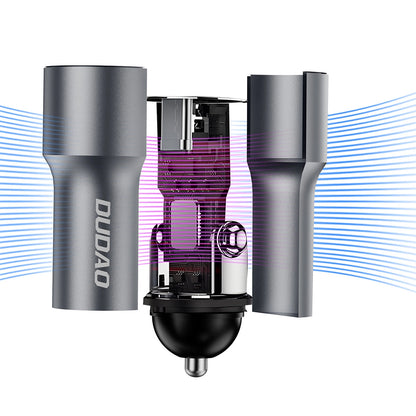Dudao R14 USB-C 30W PD car charger - silver_1