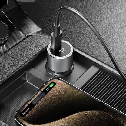Dudao R14 USB-C 30W PD car charger - silver_5