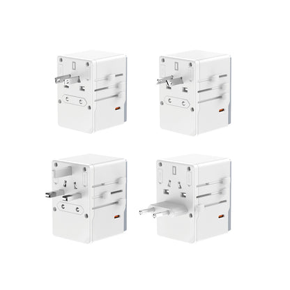 Dudao A35Pro 35W EU / UK / AUS / US / JP travel adapter 3x USB-C 2x USB-A - white_1