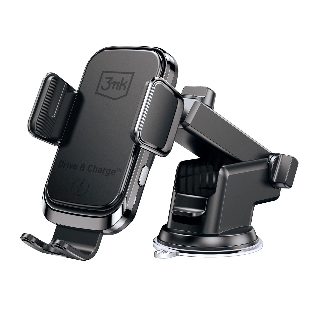 3mk Drive &amp; Charge car phone holder for grille/window/cockpit with inductive charger - black_3