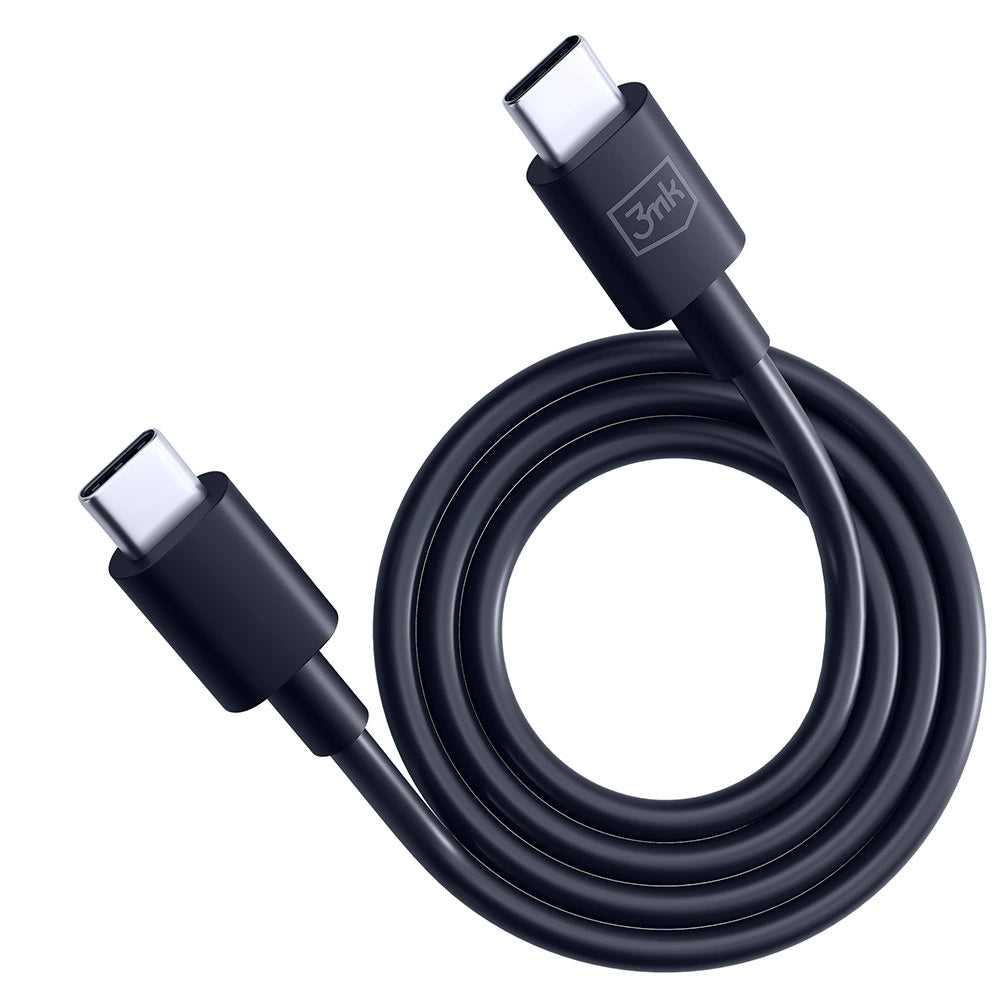 3mk Hyper Cable USB-C / USB-C 100W 1.2m - Black_2