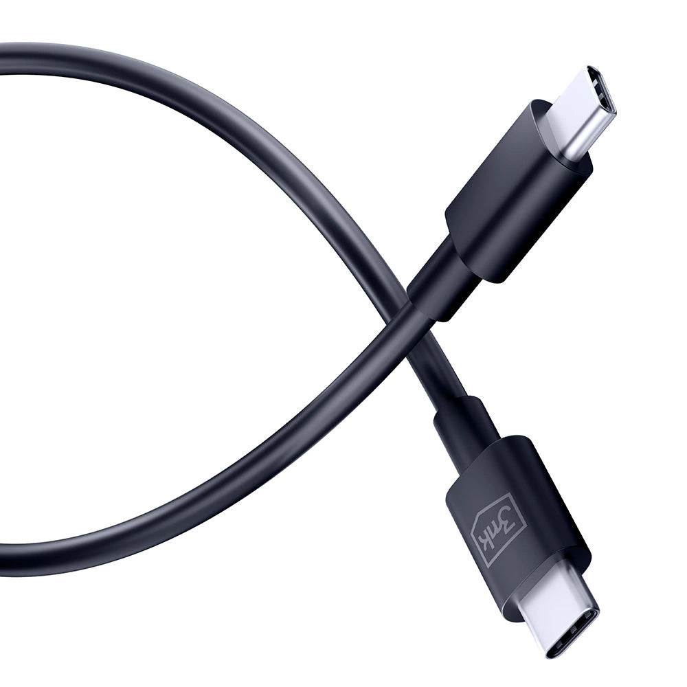 3mk Hyper Cable USB-C / USB-C 100W 1.2m - Black_4