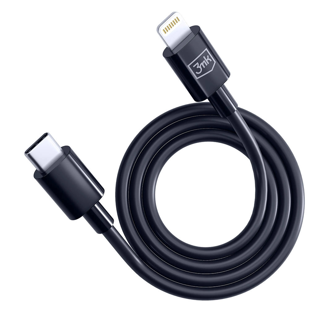 3mk Hyper Cable USB-C / Lightning 20W 1.2m - black_2