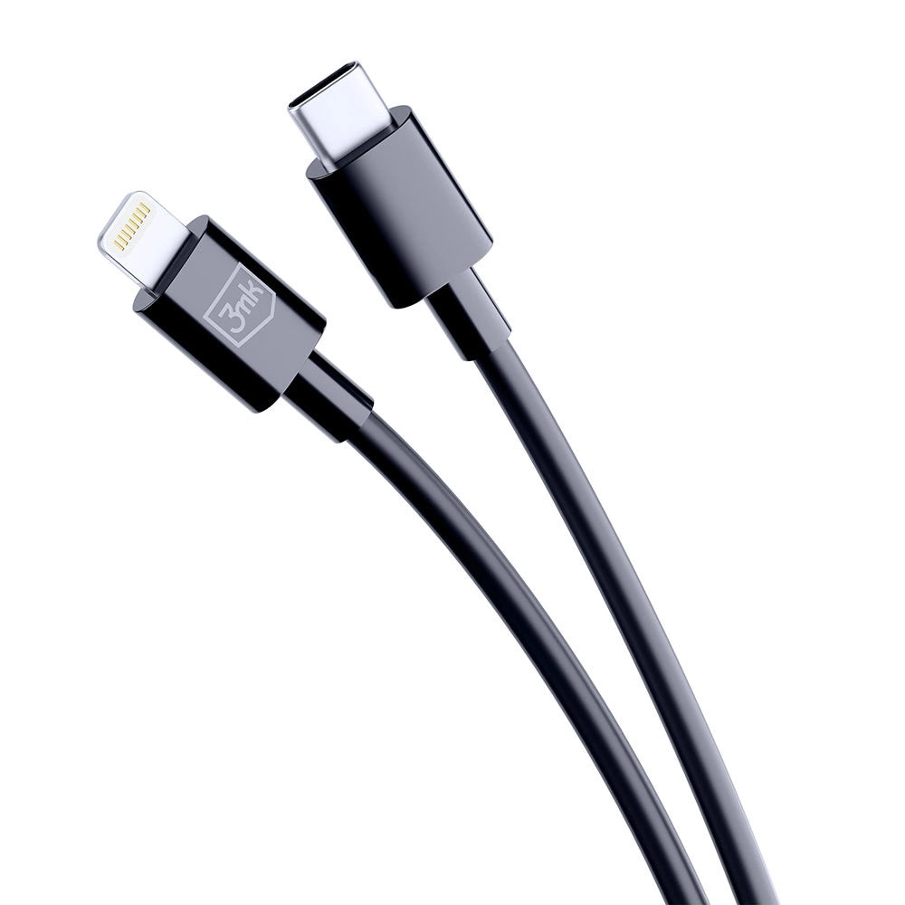 3mk Hyper Cable USB-C / Lightning 20W 1.2m - black_3