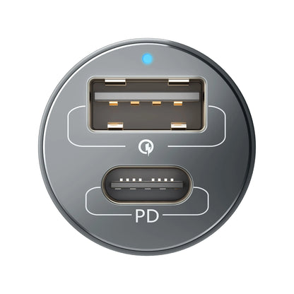 3mk Hyper Car Charger USB-C USB-A 100W - silver_6