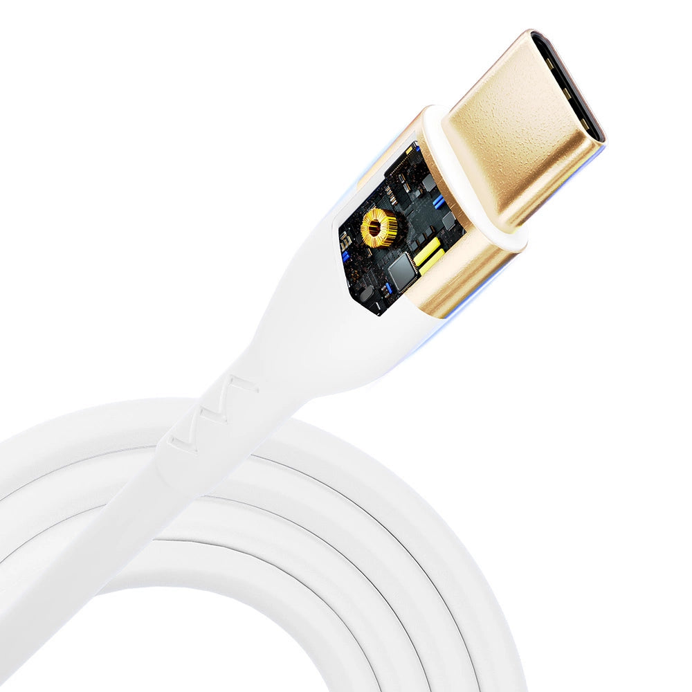 3mk Hyper Silicone Cable USB-C / USB-C 100W 2m - white_4