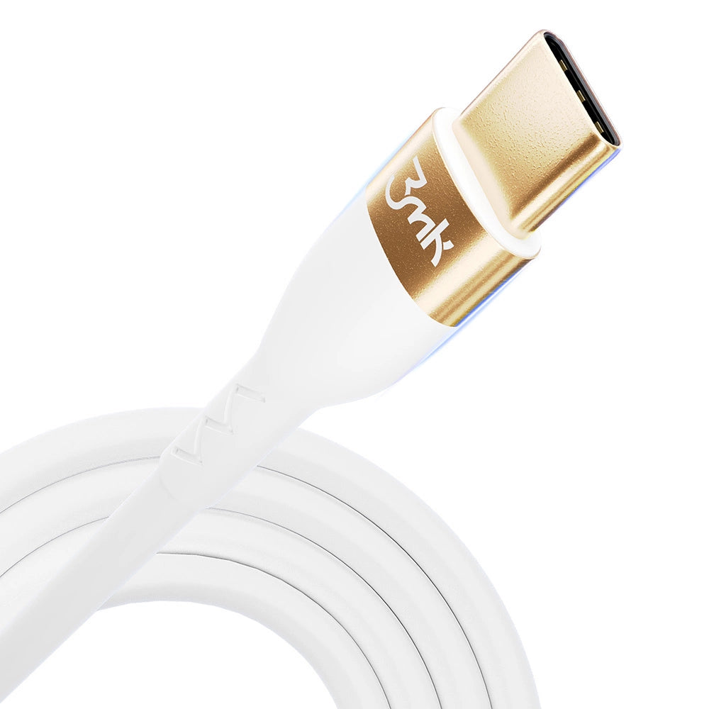 3mk Hyper Silicone Cable USB-C / USB-C 100W 2m - white_5