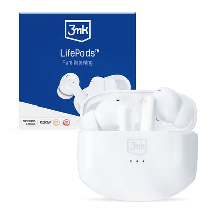 3mk LifePods in-ear wireless Bluetooth 5.3 ANC headphones - white_0