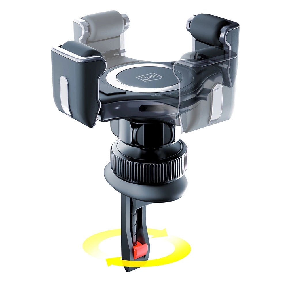 3mk Memo Hug car phone holder for air vent - black_2