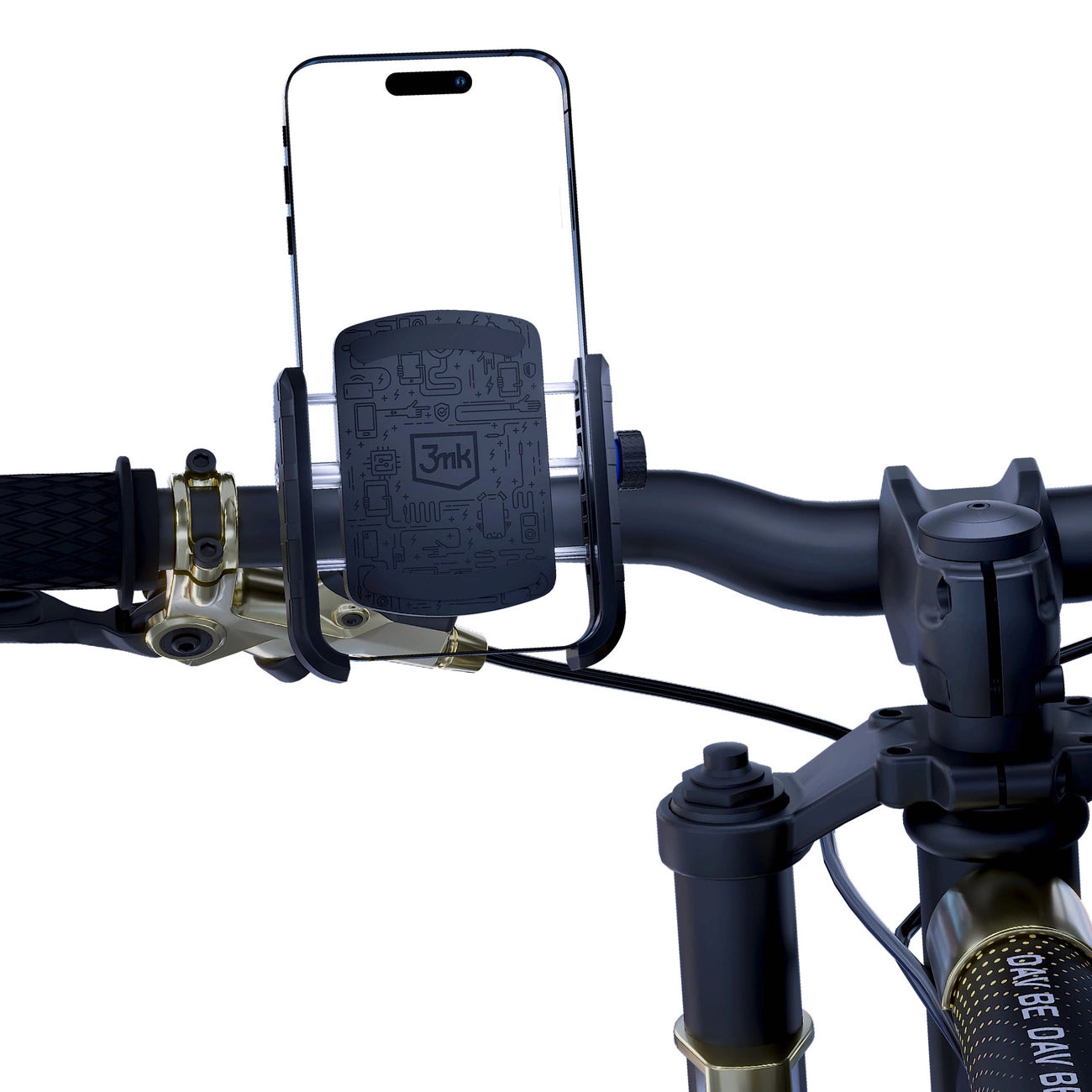 3mk Steel Bike Holder Bicycle Phone Holder - Black_10