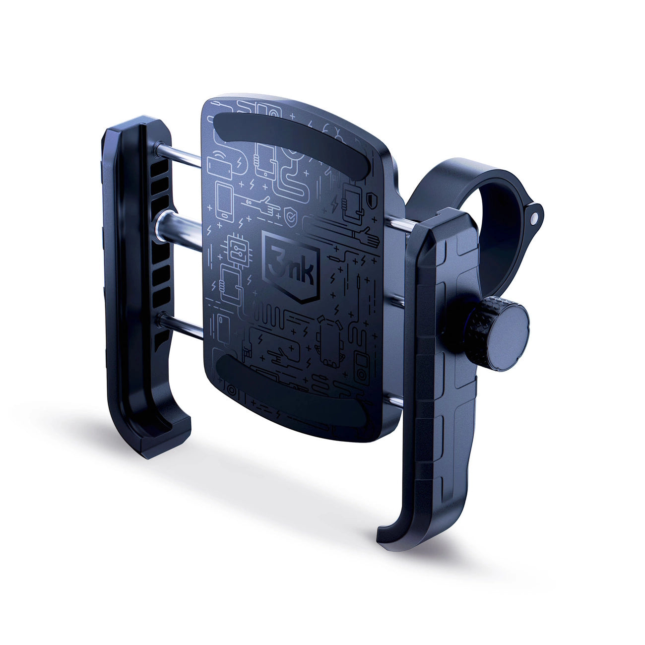 3mk Steel Bike Holder Bicycle Phone Holder - Black_11