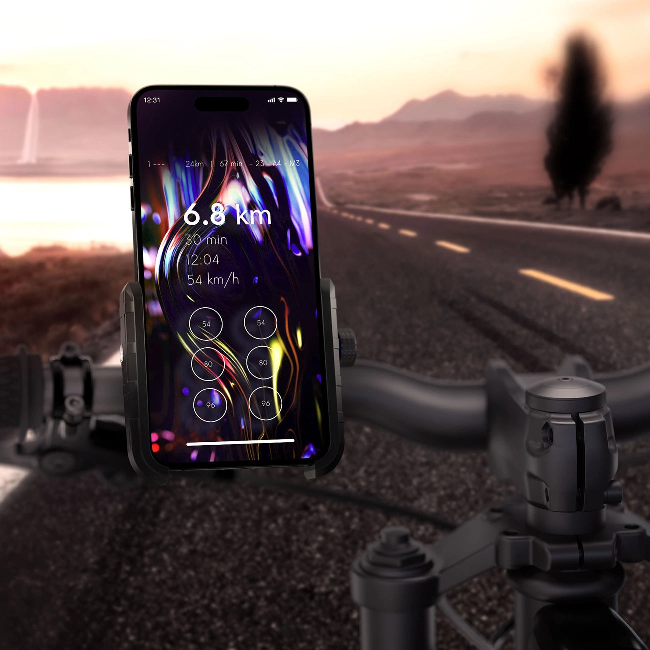 3mk Steel Bike Holder Bicycle Phone Holder - Black_8