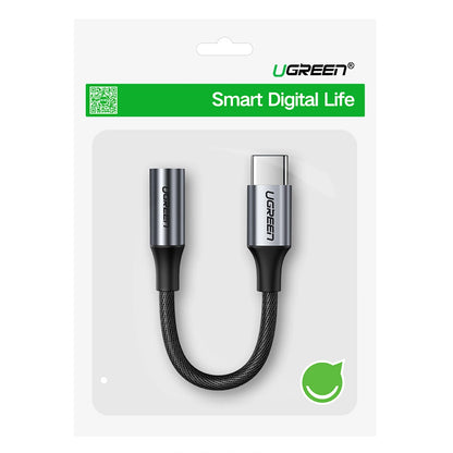 Ugreen AV161 adapter for headphones mini jack 3.5 mm (female) / USB-C (male) 10 cm - gray_2