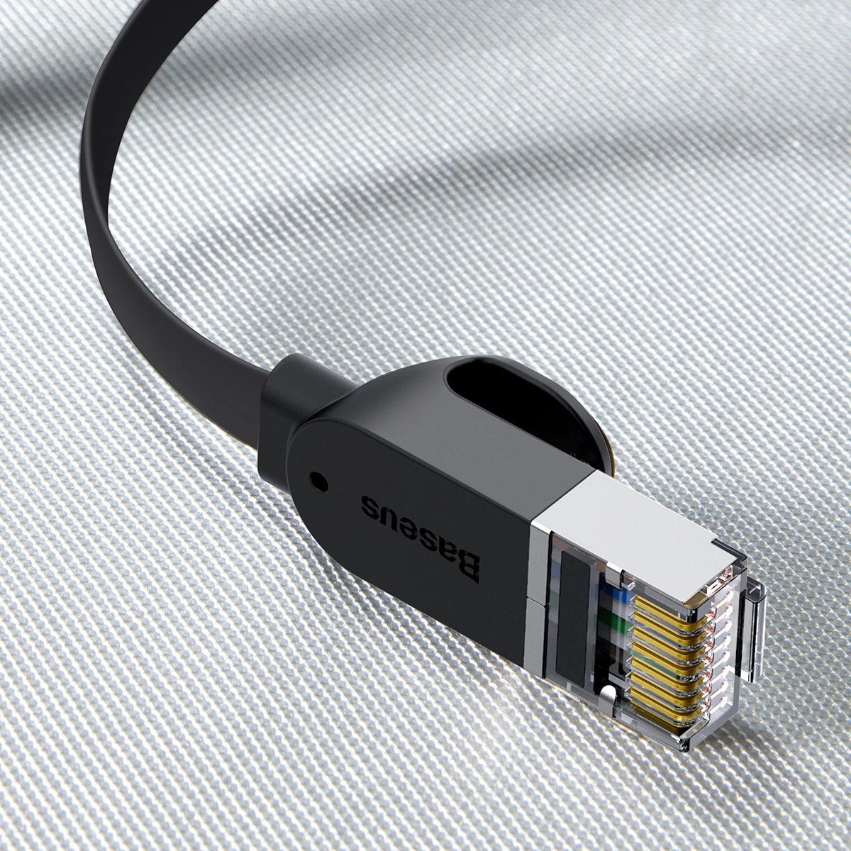 Baseus High Speed ​​flat Ethernet CAT6 RJ45 network cable 0.5m - black_21