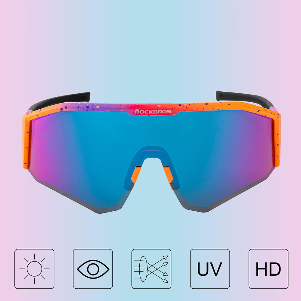 Rockbros SP297 polarizing cycling glasses - purple_3