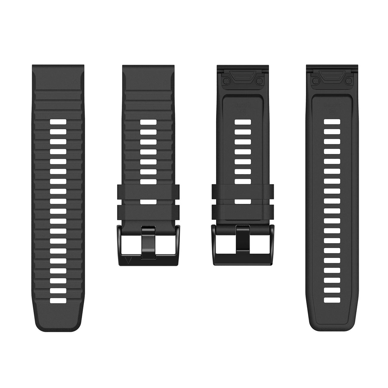 Garmin Fenix 3/5X/6X/7X Pro Silicone Strap - Black_2