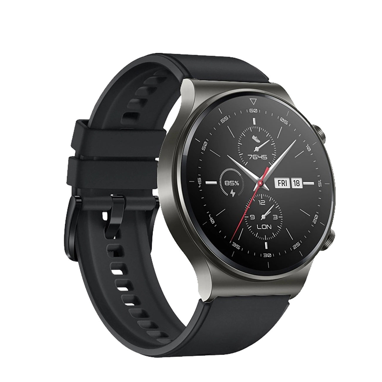 Silicone Strap for Huawei Watch GT 2/3/4/2 Pro/3 Pro/4 Pro/GT 2e 46mm - Black_1