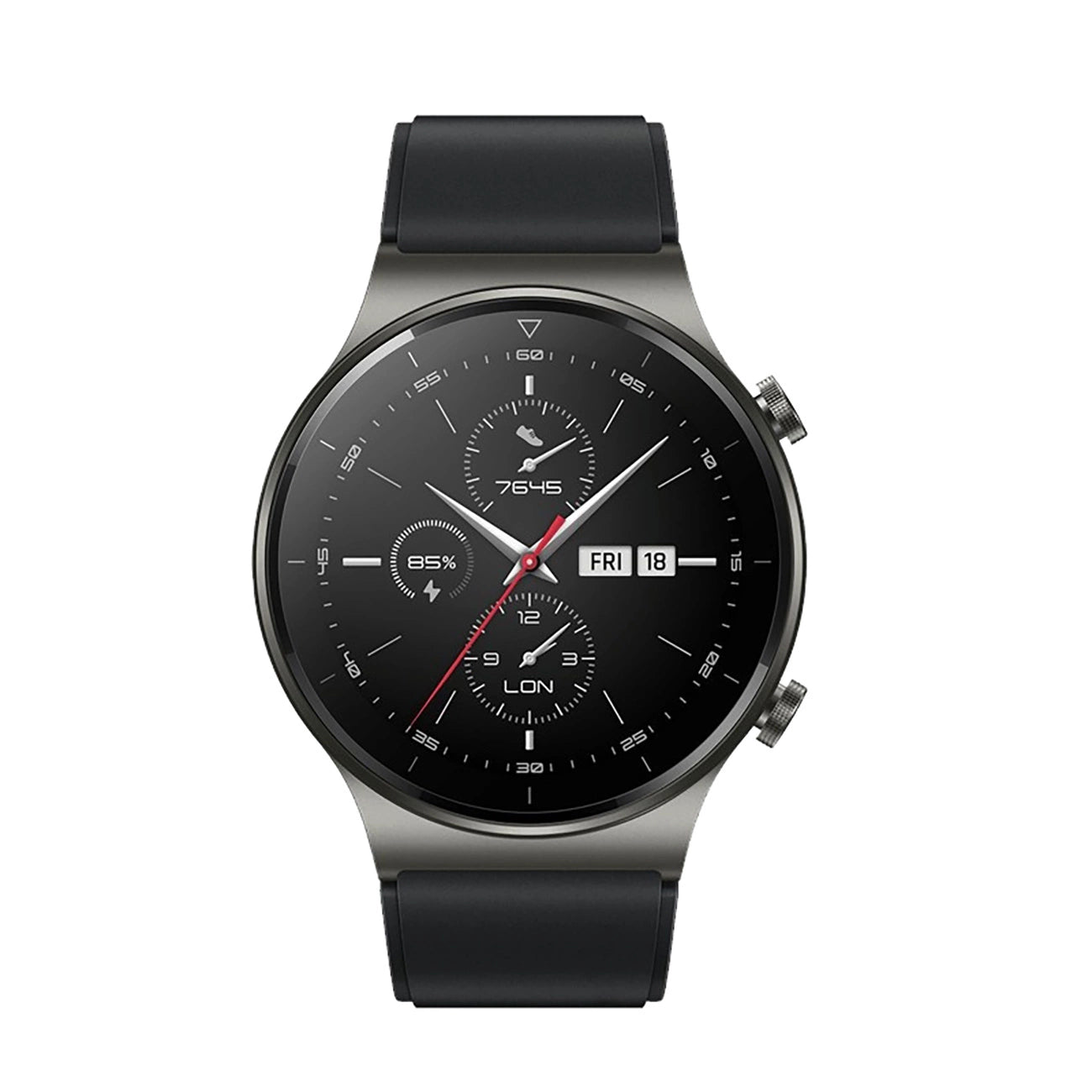 Silicone Strap for Huawei Watch GT 2/3/4/2 Pro/3 Pro/4 Pro/GT 2e 46mm - Black_2