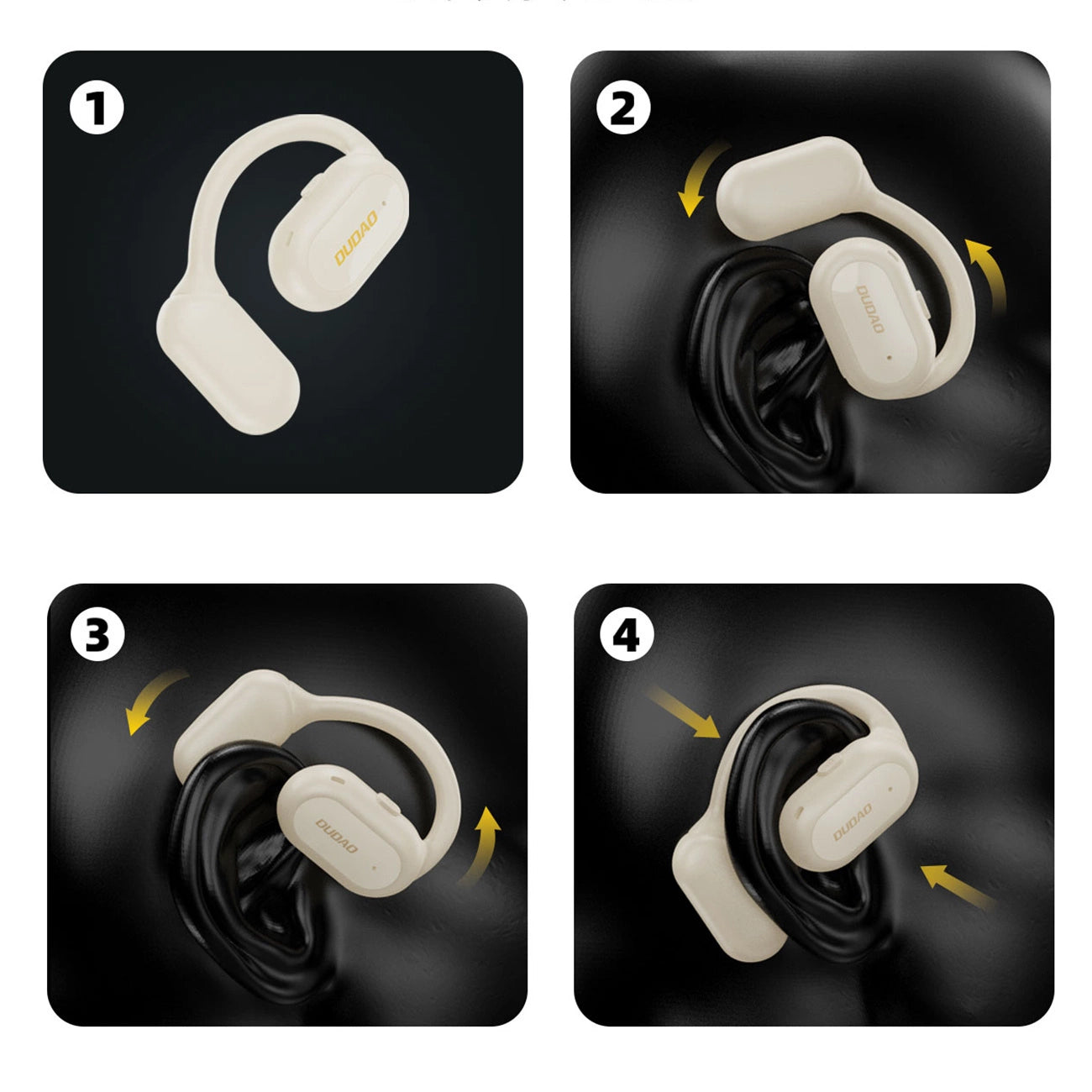 OWS Dudao U4A Bluetooth 5.3 IPX5 business headset - white_4