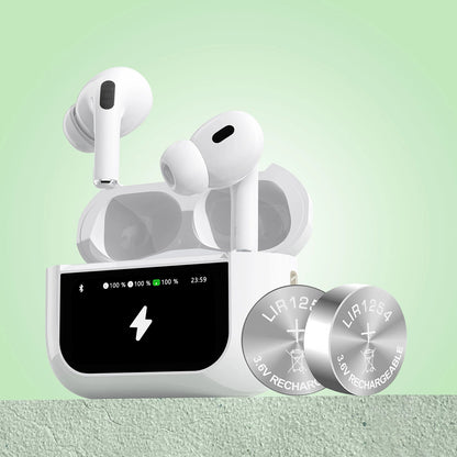 Dudao U19 in-ear TWS wireless Bluetooth 5.3 headphones with LED display - white_9