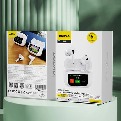 Dudao U19 in-ear TWS wireless Bluetooth 5.3 headphones with LED display - white_10