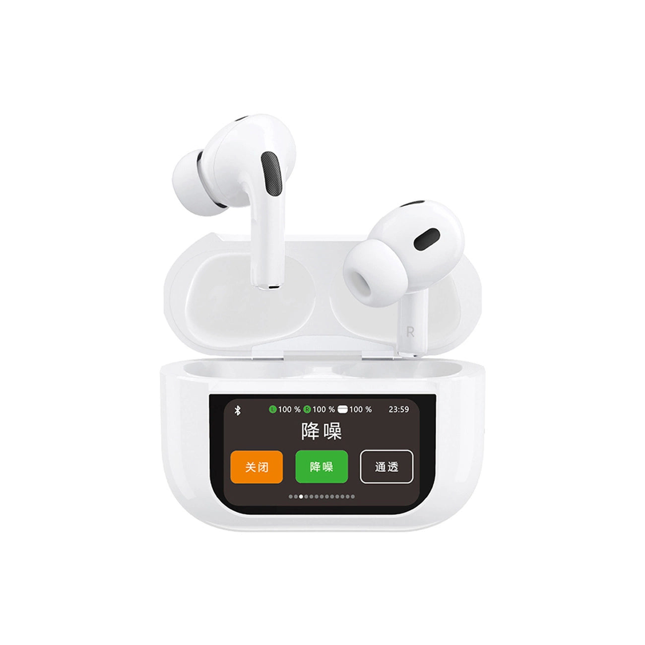 Dudao U19 in-ear TWS wireless Bluetooth 5.3 headphones with LED display - white_1