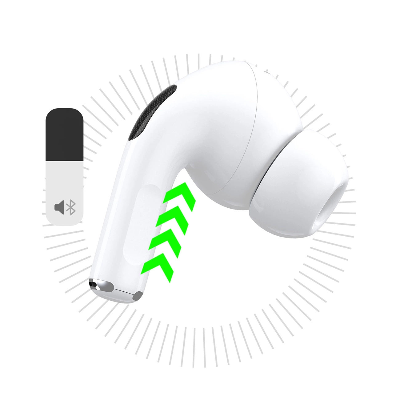 Dudao U19 in-ear TWS wireless Bluetooth 5.3 headphones with LED display - white_3