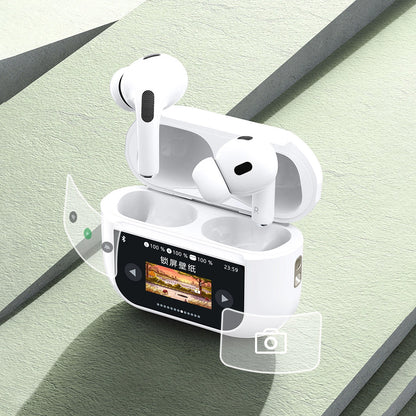 Dudao U19 in-ear TWS wireless Bluetooth 5.3 headphones with LED display - white_4