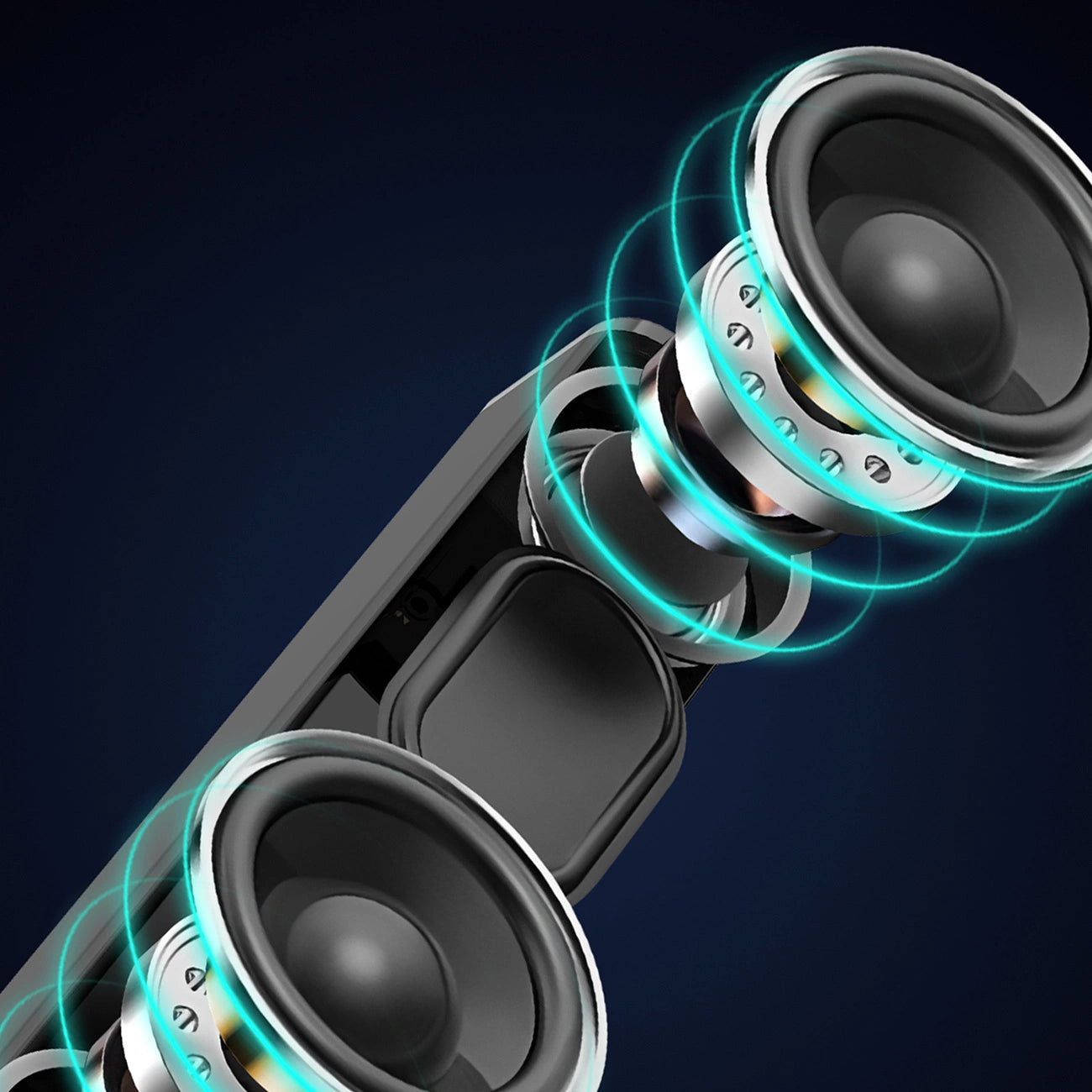 Dudao Y2+ Bluetooth 5.0 speaker 2400 mAh - black_2