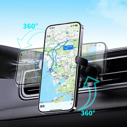 Dudao FW11 Car Phone Holder with 15W Inductive Charger for Air Vent/Cockpit - Black_9