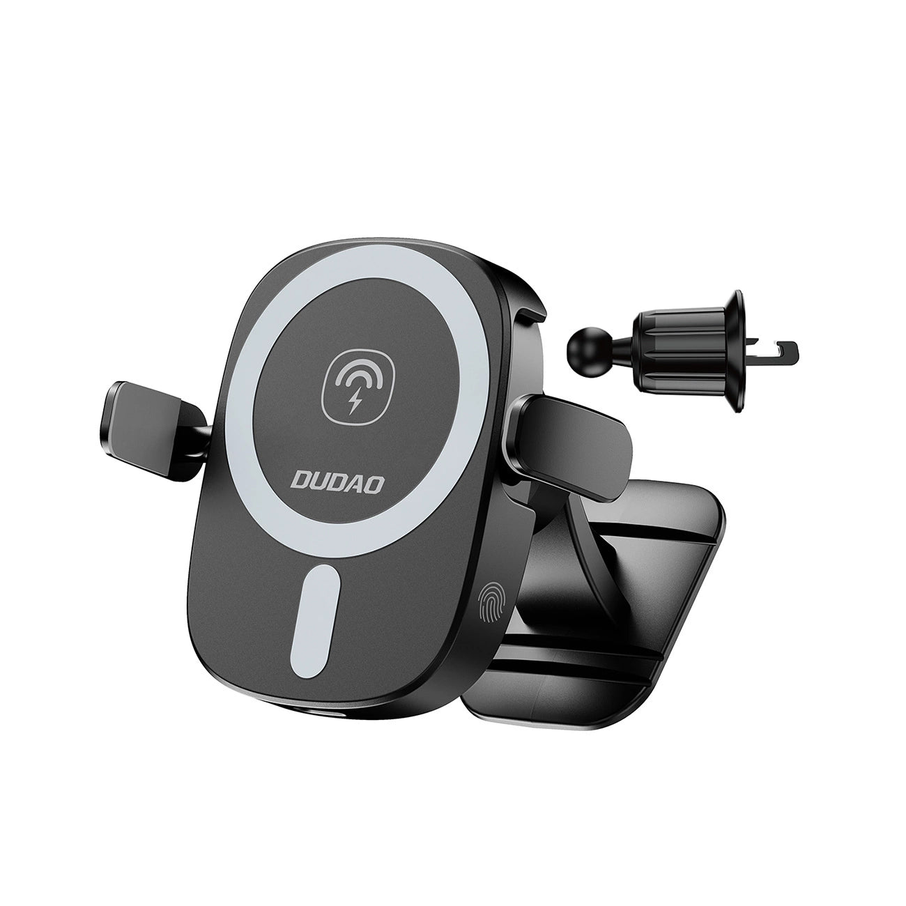 Dudao FW11 Car Phone Holder with 15W Inductive Charger for Air Vent/Cockpit - Black_2
