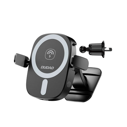 Dudao FW11 Car Phone Holder with 15W Inductive Charger for Air Vent/Cockpit - Black_2