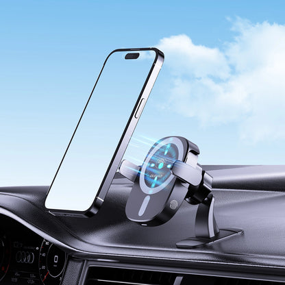Dudao FW11 Car Phone Holder with 15W Inductive Charger for Air Vent/Cockpit - Black_3