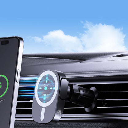 Dudao FW11 Car Phone Holder with 15W Inductive Charger for Air Vent/Cockpit - Black_4
