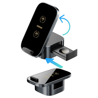 Dudao A11Pro+ 15W 3in1 Inductive Charger for Phone/Smartwatch/Headphones - Black_1