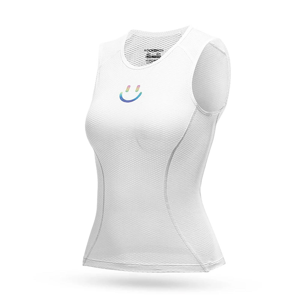 Rockbros YDBX001 Women's Quick-Dry Sleeveless Cycling Jersey M/L - White_0