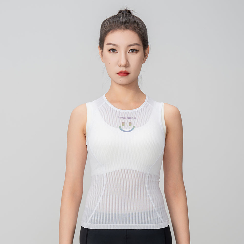 Rockbros YDBX001 Women's Quick-Dry Sleeveless Cycling Jersey M/L - White_11